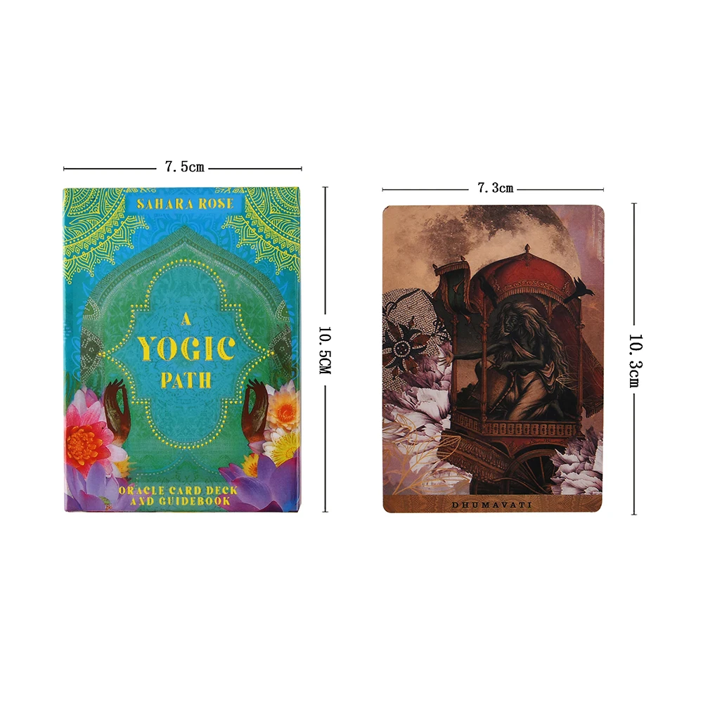 Палубная карта A Yogic Path Oracles и электронная гида игра Таро игрушка гид для гадания