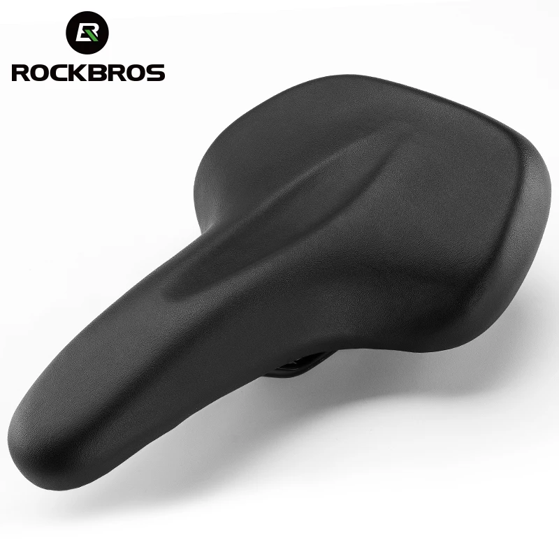 ROCKBROS Bicycle Saddle PU Shockproof 172MM Widened Tail Removable Clip Women Men MTB Seat Curved Botton Bike Accessories | Спорт и