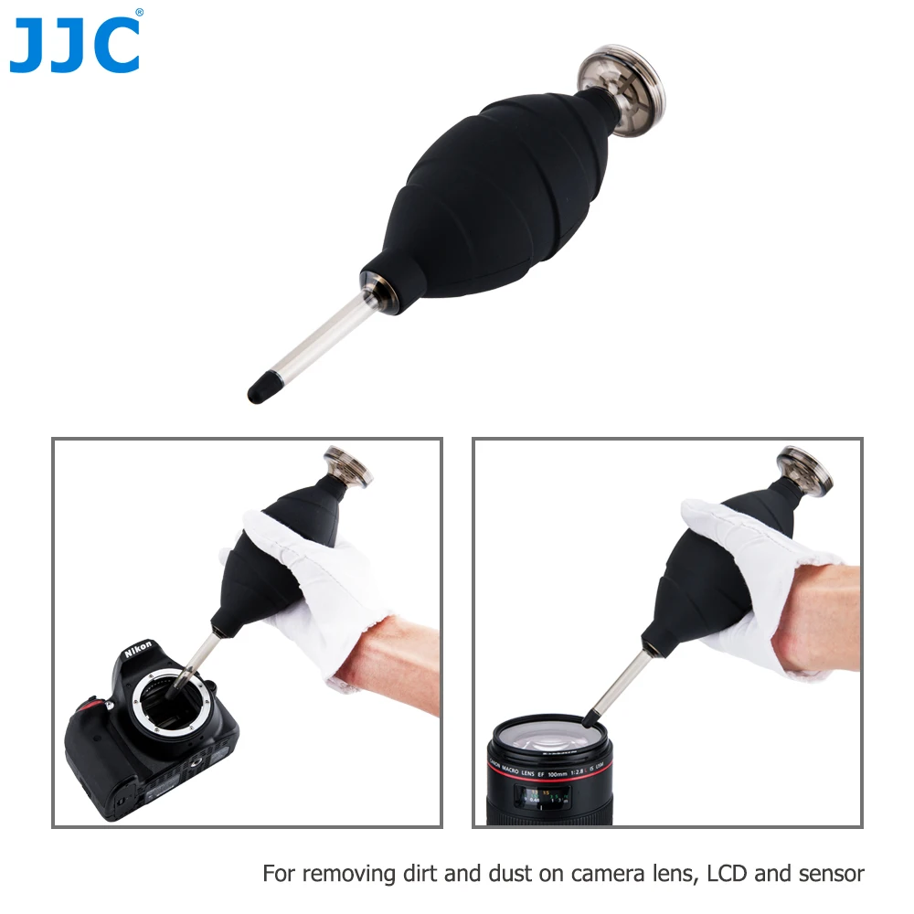 Воздуходувка JJC для чистки объективов Canon Nikon Sony Fujifilm Olympus DSLR SLR камер сенсор CCD CMOS