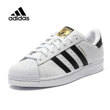 Адидас Аутентичные суперзвезда классика Мужская обувь для скейтбординга Анти-скользкий светильник кроссовки# C77124