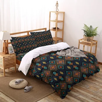 

Ethnic Tie-Dye Bedding Set Four sets of customized bed sheets Bedding Sets Bedding Set Luxury
