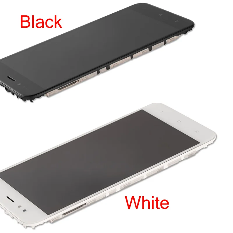Tanie Dla Xiao mi A1 mi A1 wyświetlacz LCD + ekran dotykowy + rama z tylne światło przycisk Flex Cable Panel szklany narzędzia dla Xiao mi mi A1 mi A1 LCD