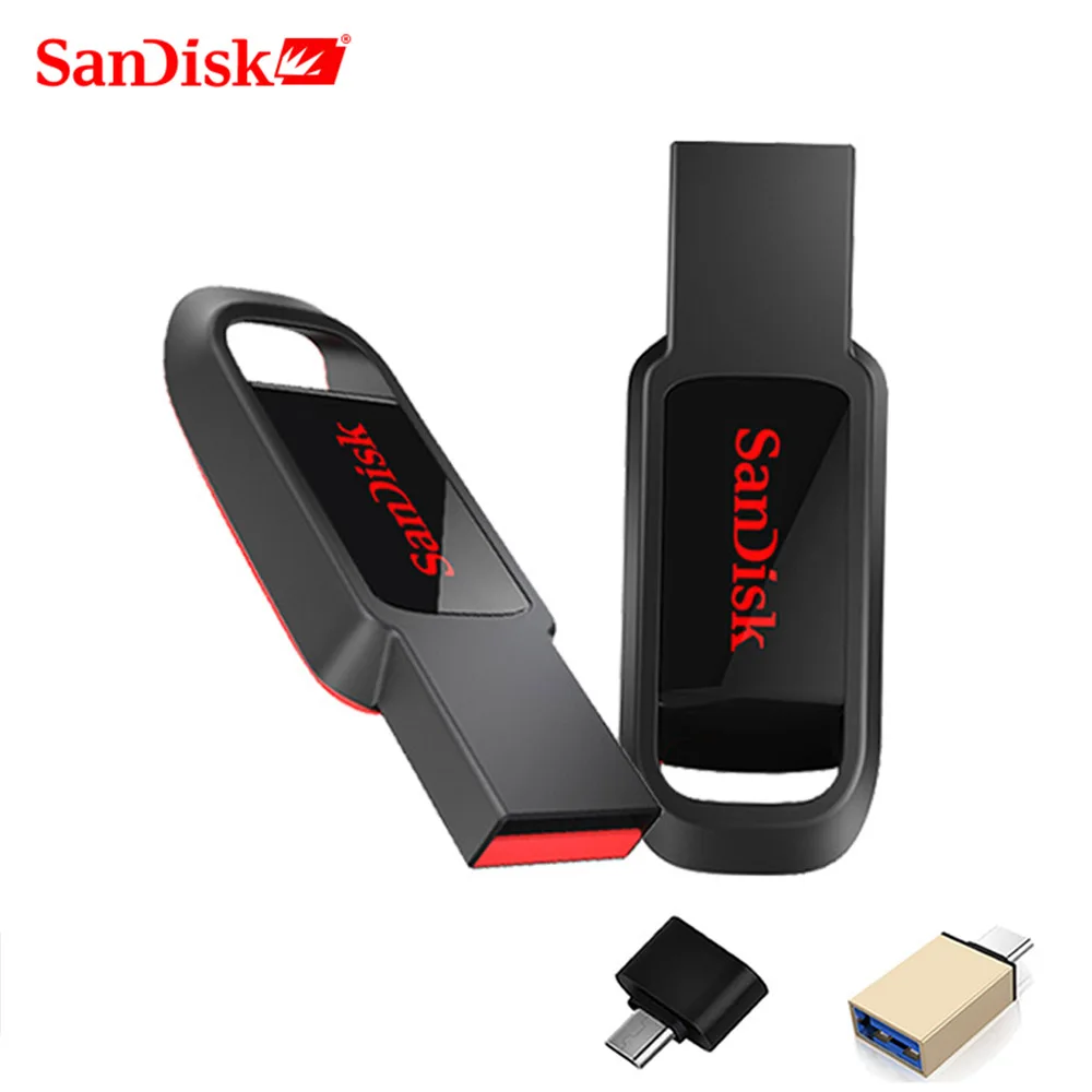 Sandisk USB флэш-накопитель 32 64 128 16 Гб мини-Прыжок 128 Гб 64 ГБ 32 ГБ 16 ГБ флеш-накопитель 2,0 USB флешка диск на ключе память для телефона