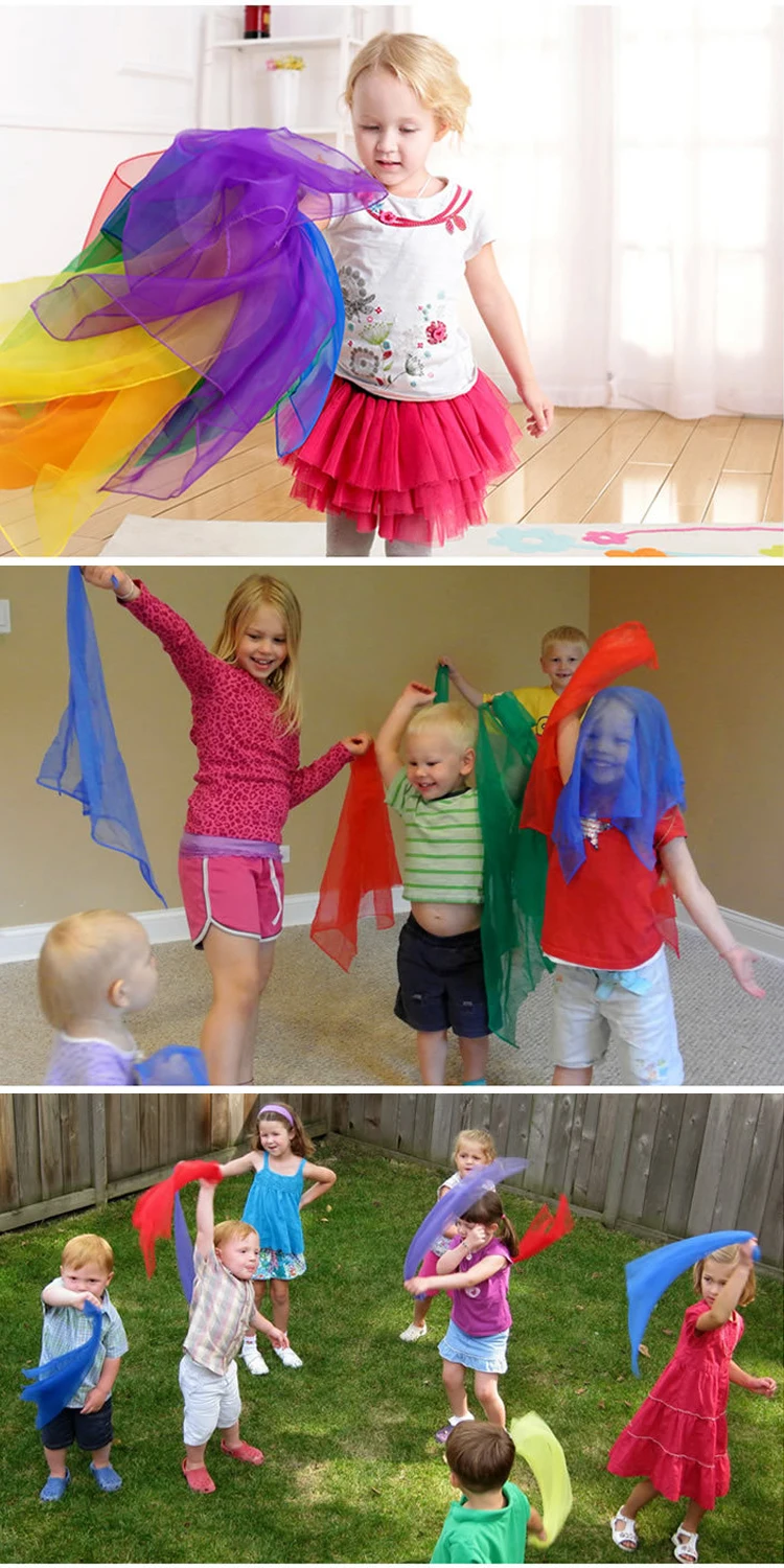 Colorful Dance Scarves: Fun Educational Toys for Children's Movement Games Description Image.This Product Can Be Found With The Tag Names High quality Toys & Hobbies, Rustic Outdoor Fun & Sports, Smart Toy Sports