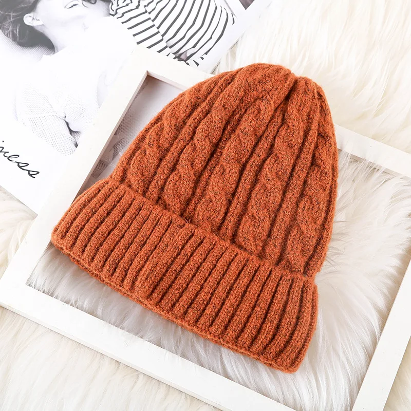 2019 nuevo sombrero de invierno para mujer, gorros de invierno para  adultos, gorro de lana más, gorra con protección para las orejas, gorros  termales rizados Coreanos _ - AliExpress Mobile