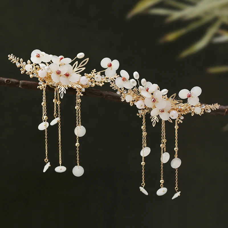 

Ancient Style Han Chinese Clothing Headdress Barrettes Set