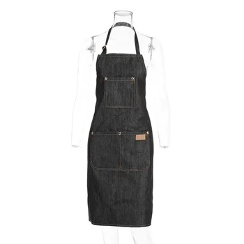 

accessoires coiffure professio for Hair Cutting Apron Denim Barber Pocket Hair Cutting Dyeing Cape Hairdresser Antifouling Cloth