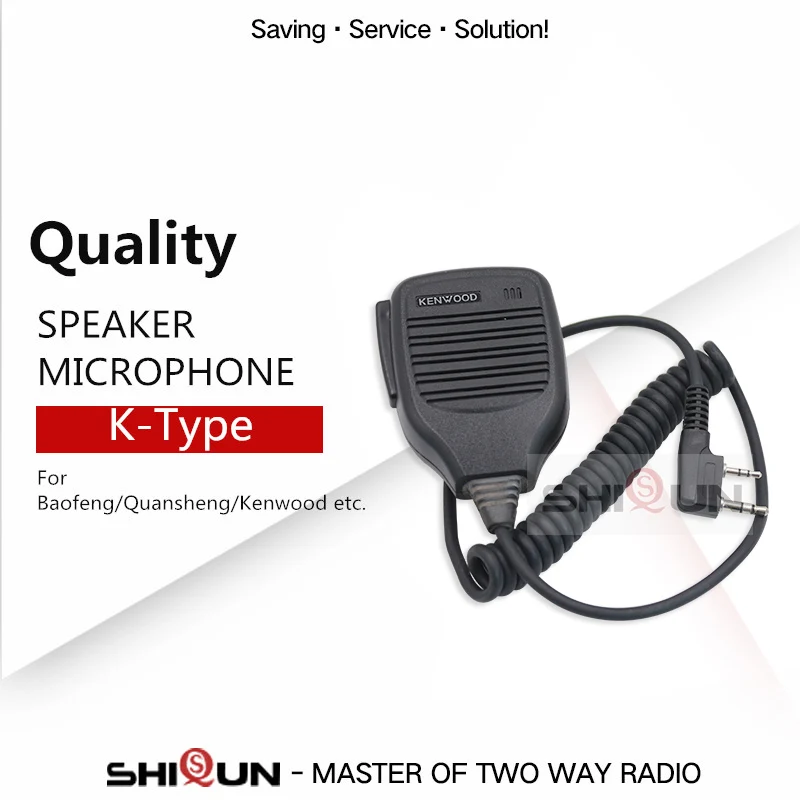 Ручной иди и болтай Walkie Talkie “иди микрофон Динамик для Baofeng Quansheng TG UV2 плюс TYT TH UV8000D