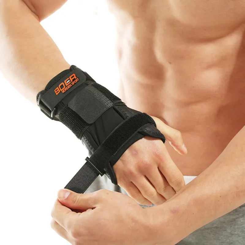 1 pcs Fitness dislocation Bracers Men's Ladies' Wrist Spraying Sports Breathable Adjustable Elastic Fixed Fracture Protective
