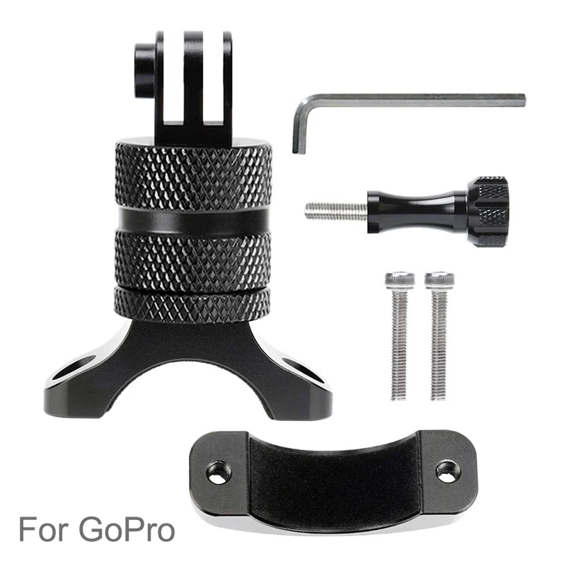 Алюминиевый зажим для крепления штатива на руль велосипеда мотоцикла для GoPro Hero 8 7 6 5 Yi 4K Sjcam Eken для Go Pro аксессуар - Цвет: For GoPro