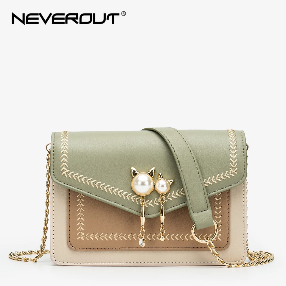 NEVEROUT искусственная кожа сумка на плечо женская через плечо небольшие сумочки с клапаном Высококачественная сумка-мессенджер Sac основной Femme