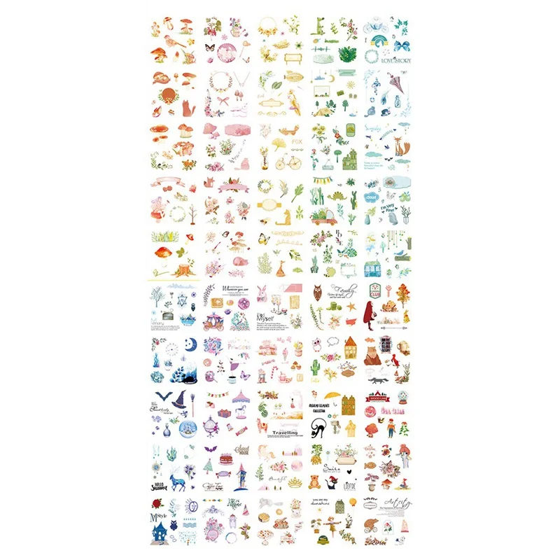 Collage Element Series Stickers Daily Life Scrapbook Paper Deco Cute Fashion Stationary Sticker Scrapbooking