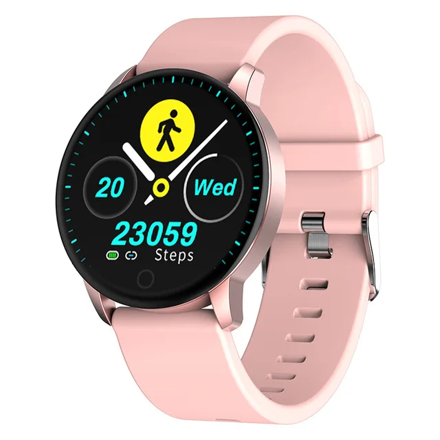 MELANDA новые умные часы мужские водонепроницаемые Reloj Inteligente Smartwatch женские умные часы с измерением давления Мужские t фитнес-браслет - Цвет: Pink Rose Gold