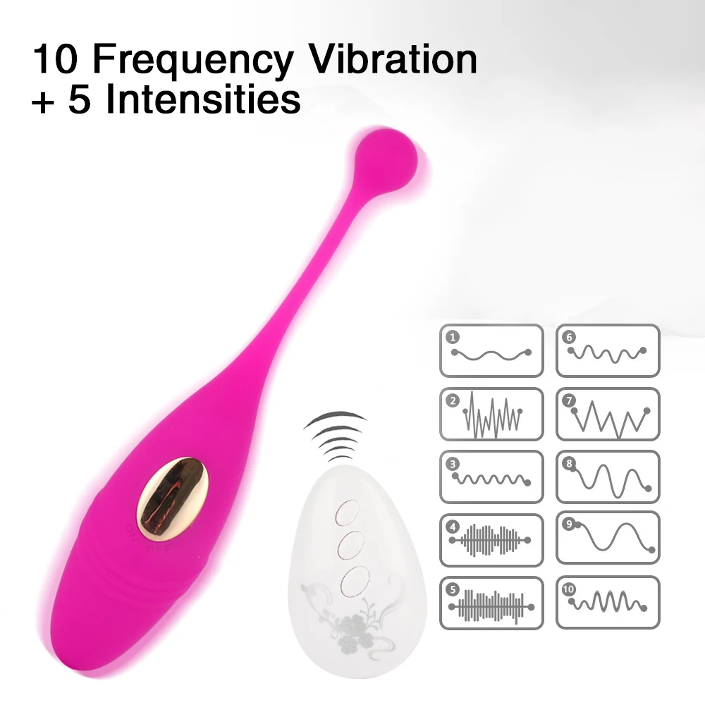 Control Wireless Remote Vibrating Bullet Eggs V Sex Toy for Woman Rechargable Clitoris Stimulator l_voghion.com