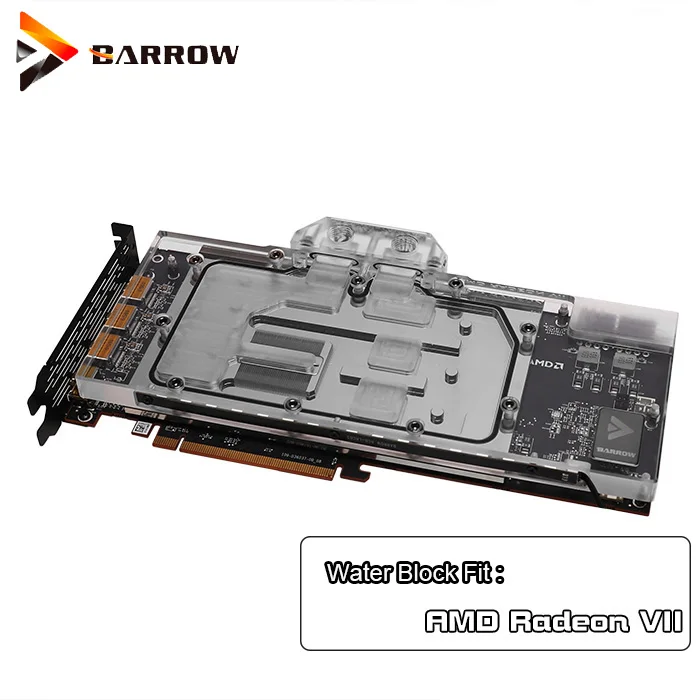 #^Special Price Barrow gpu block for AMD Radeon VII ,GPU water cooling cooler for AMD Radeon VII card ,5v 3pin light header BS-AMRVII-PA