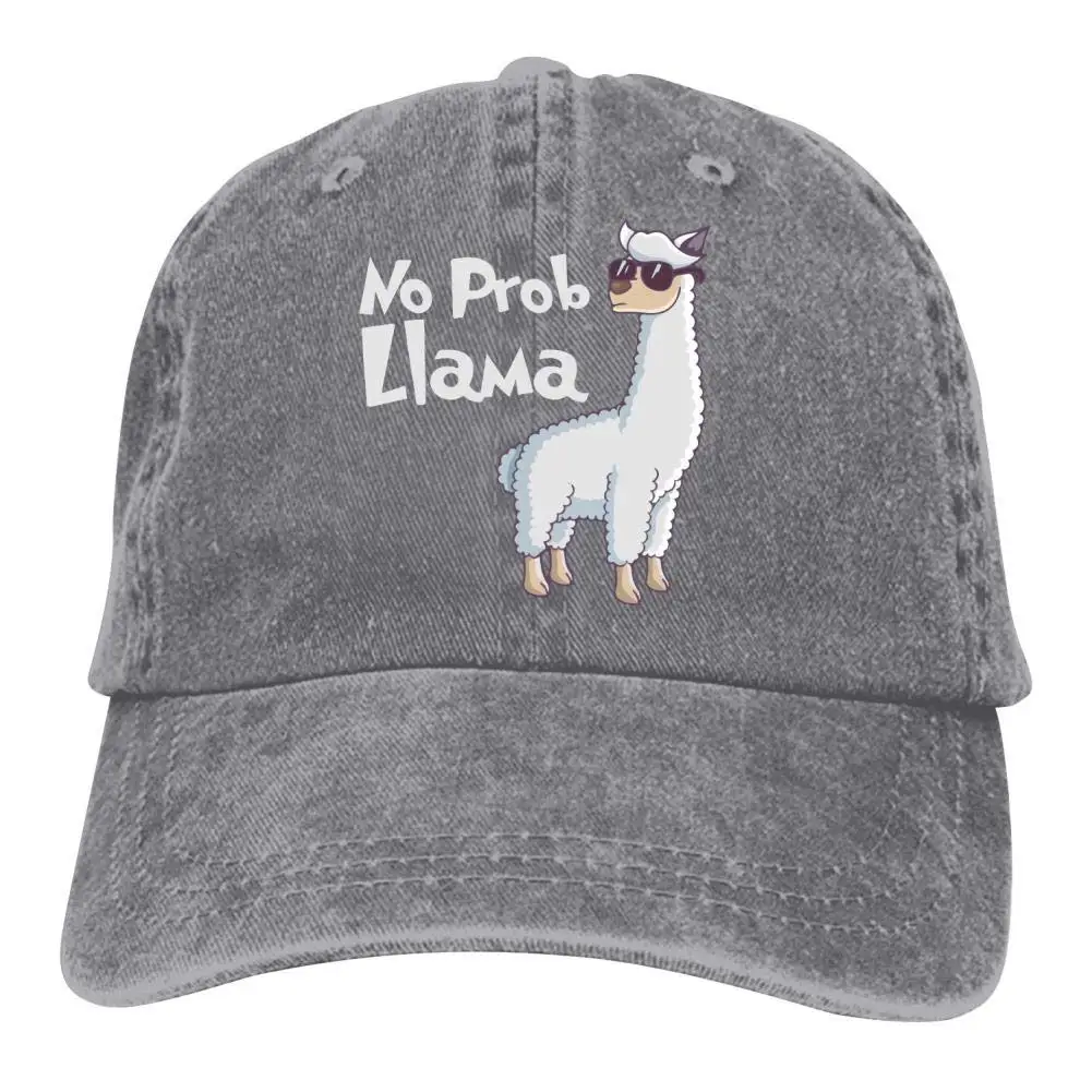 Унисекс Без Prob Llama бейсболки для взрослых винтажные джинсы Регулируемая