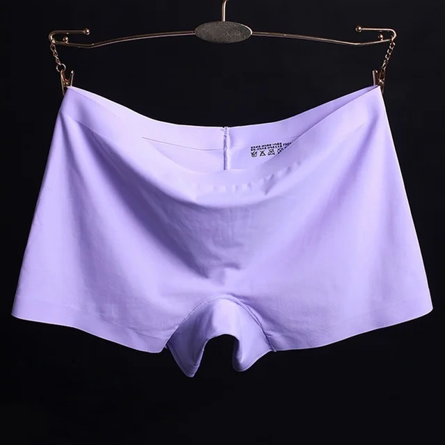 Breathable Ice Silk Women's Boxer Shorts Anti-Empty Safety Pants - Image 2
