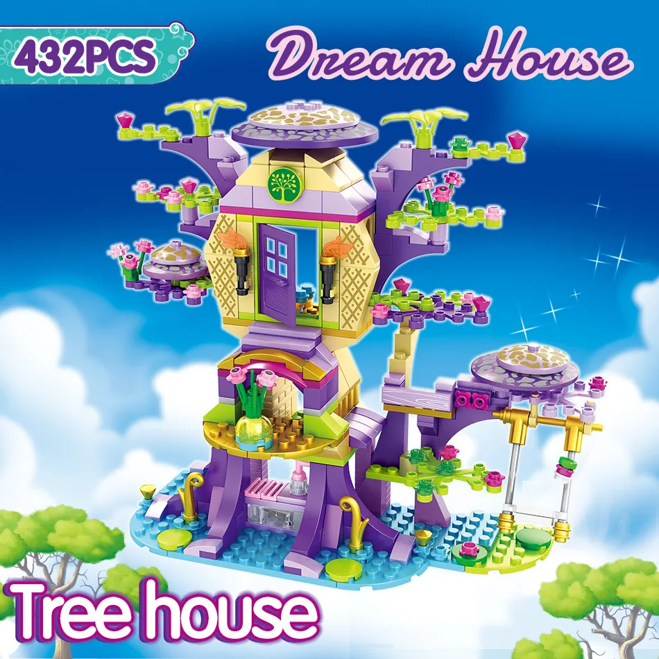 Dream Girls Friends серия совместимых Technic Dream Tree House красивые блоки мини-фигурки, кирпичи, игрушки для детей