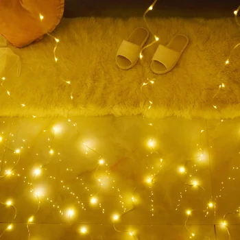 

3x2/4x2/6x3m led wedding fairy string light christmas light 300 led fairy light garland for garden party curtain decoration