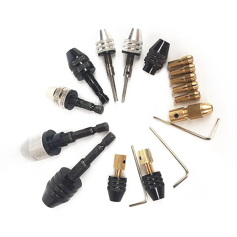 

Wholesale 0.3-6. 5mm Quick-Change Hexagonal Shank Three-jaw Self-Centering Auger Bit Chuck Electric Grinder Drill Chuck
