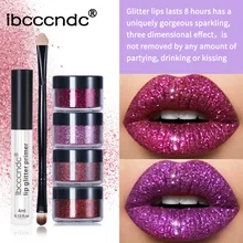 

Glitter Lip Gloss Lipstick Shiny DIY Lip Gloss Diamond Waterproof Long Lasting Lipgloss Kit With Lip Primer Lip Tint Lips Makeup