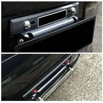 

Car Modification Part License Plate Adjustable Carbon Fiber Pattern Number Car Racing License Plate Frame Holder For most Auto
