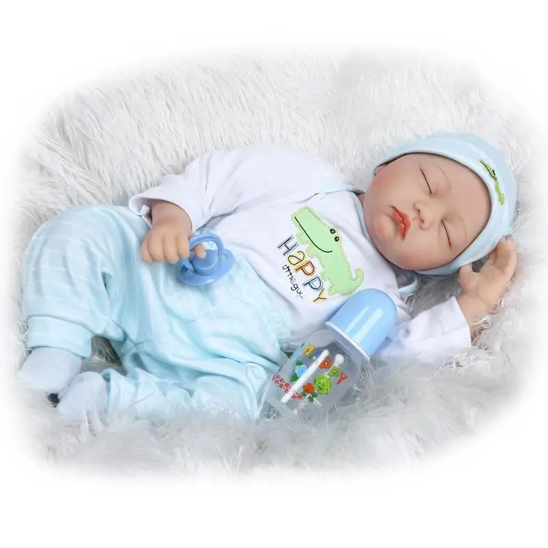 

Soft Silcone Model Infant Doll Amused to Sleep with Growth Baby Toy High-End Creative Cool Gift