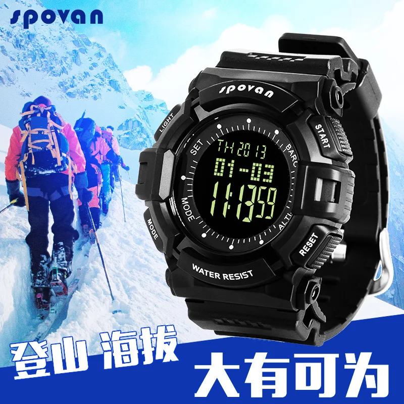 Спортивные часы spovan blade elevation часы светящиеся альпинистские Водонепроницаемые многофункциональные для здоровья бега