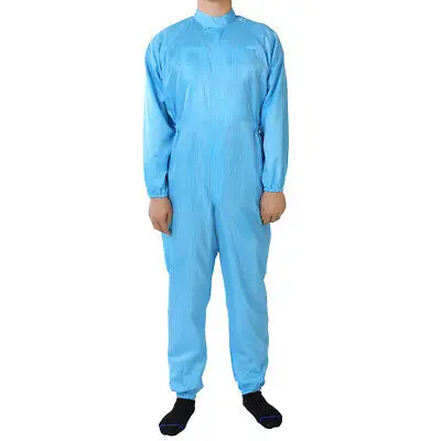 Антистатические комбинезоны Siamese унисекс ESD Lab Coat на пуговицах XXXL Blue | Канцтовары
