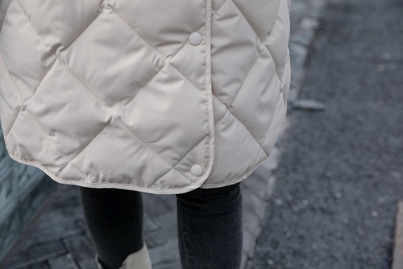 Gola com Faixas Parkas de Algodão Inverno Sólido Longo Jaqueta Feminina Grosso Acolchoado Tamanho Grande Outwear Cabolsas Casuais 2020 27 High Quality Moda Feminina