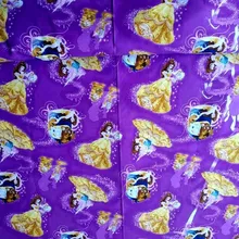 105 см в ширину, хлопковая ткань с принтом «Красавица и Чудовище» для маленьких девочек, домашняя текстильная подушка, DIY-BK788