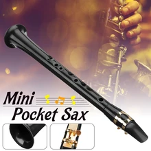 Черный LittleSax мини саксофон портативный C Ключ саксофон ABS легкий саксофон музыкальные инструменты с сумкой для переноски для нищий