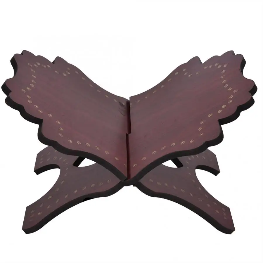 

34.7cm Long Kuran Quran Koran Holy Book Stand Holder Wooden Rehal Islam Home Decoration