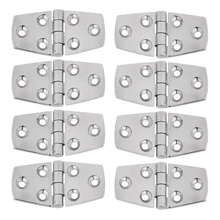 8 шт., отполированная дверная петля морского класса из нержавеющей стали, петля для шкафчика, 3x1,5 дюйма для лодки, RVs, каноэ(серебро