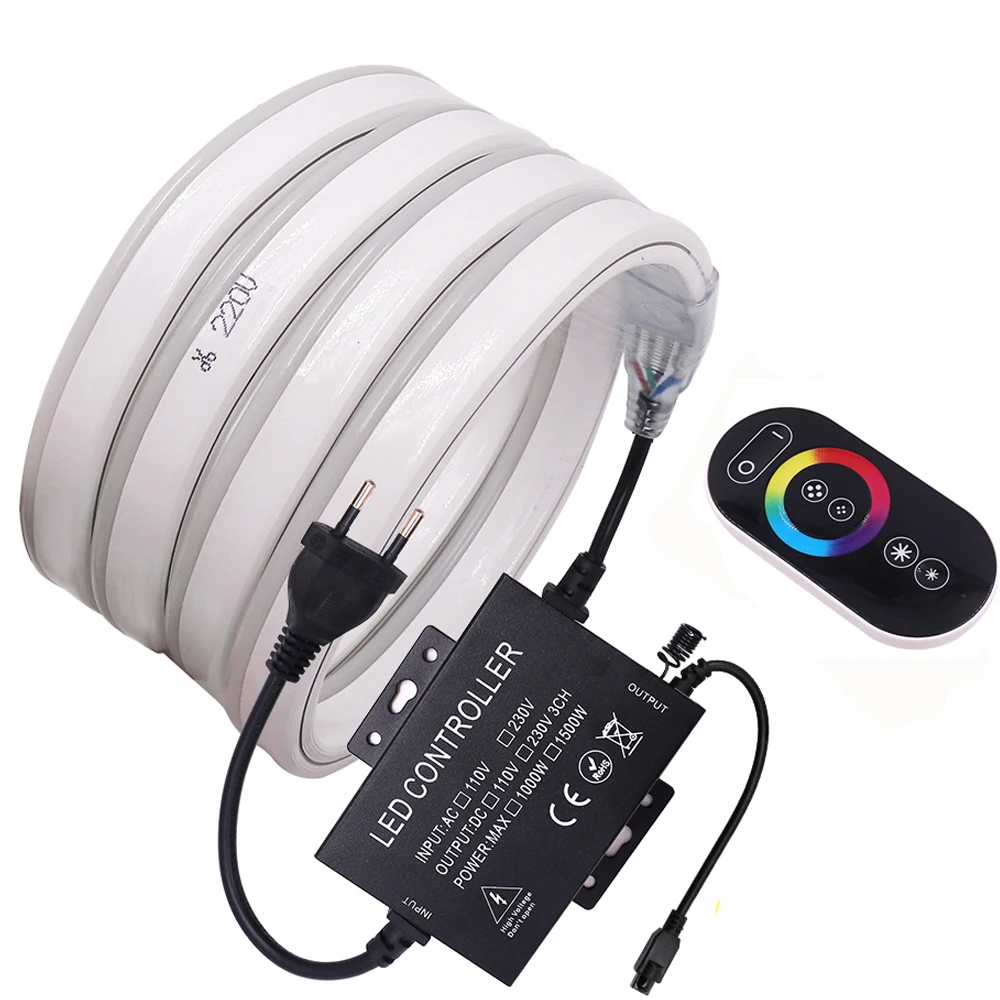 

Гибкая неоновая светодиодная RGB-лента, 110 В, 220 В