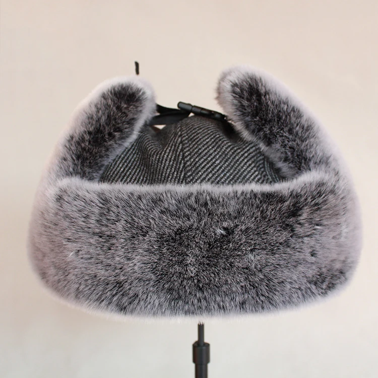 fur bomber hat mens Men Women Russian Winter Bomber Hat Ushanka with Ear Flaps Faux Fur Trapper Hat Earflaps Warm Cap for Snow mad bomber trapper hat mens