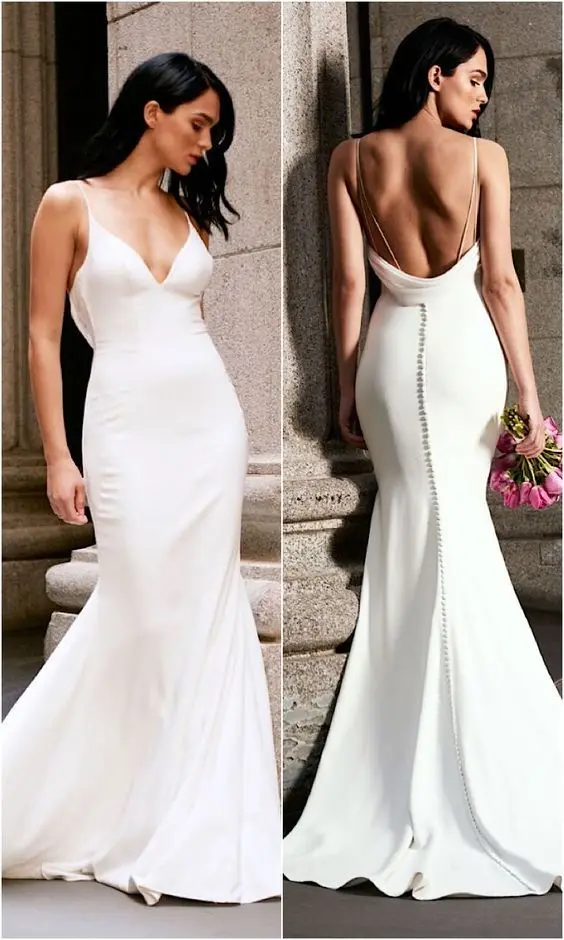 V шеи Мода формальное платье для женщин элегантные однотонные сексуальные винтажные вечерние платья Макси спагетти ремень клуб Vestido - Цвет: Белый
