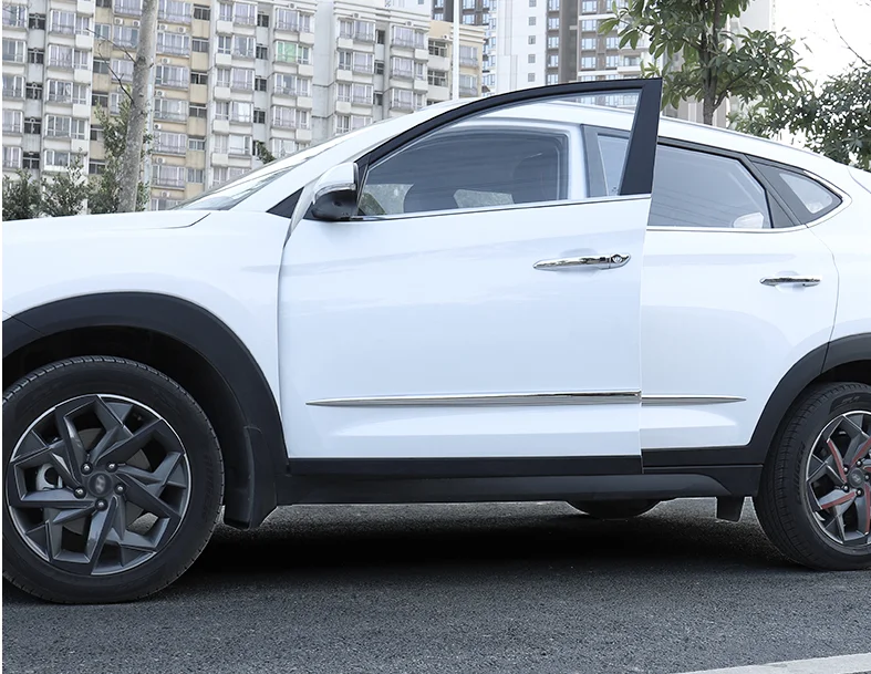 ABS Хромированная дверная накладка, подходит для Nissan Qashqai J11, автомобильные аксессуары, боковые полосы, накладка, 2 шт