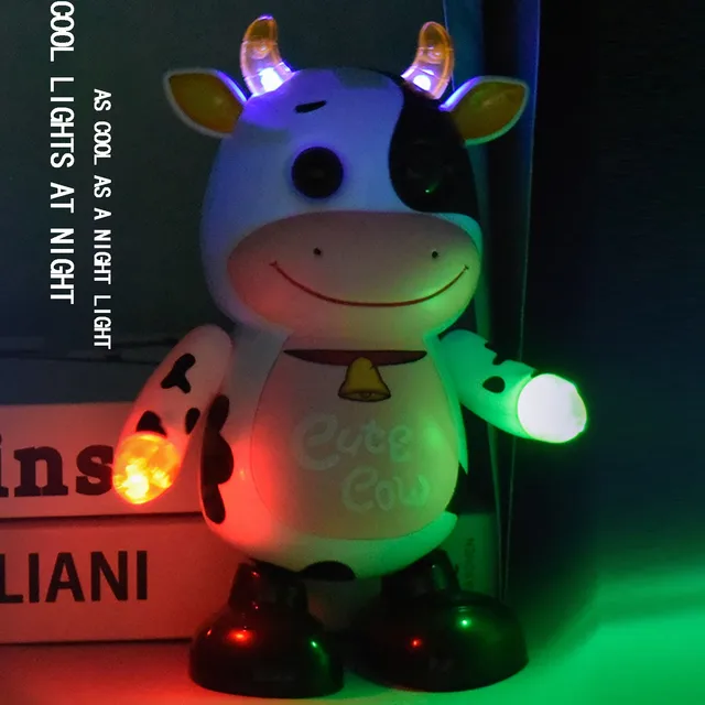 Hot Selling Dancing Cow Robot Toy With Light And Sound Guide Baby Crawling Leisure Educational Toy Children's Electric Toy 3