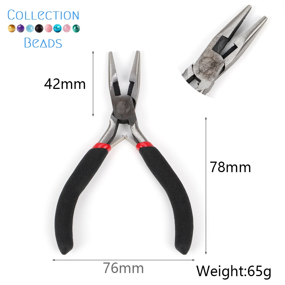 3 Pcs Stainless Steel Needle Nose Pliers Jewelry Making Hand Tool Black