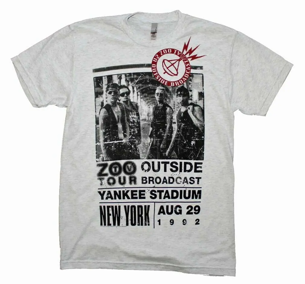 Узкая Классическая футболка U2 Outside Zoo Tour |