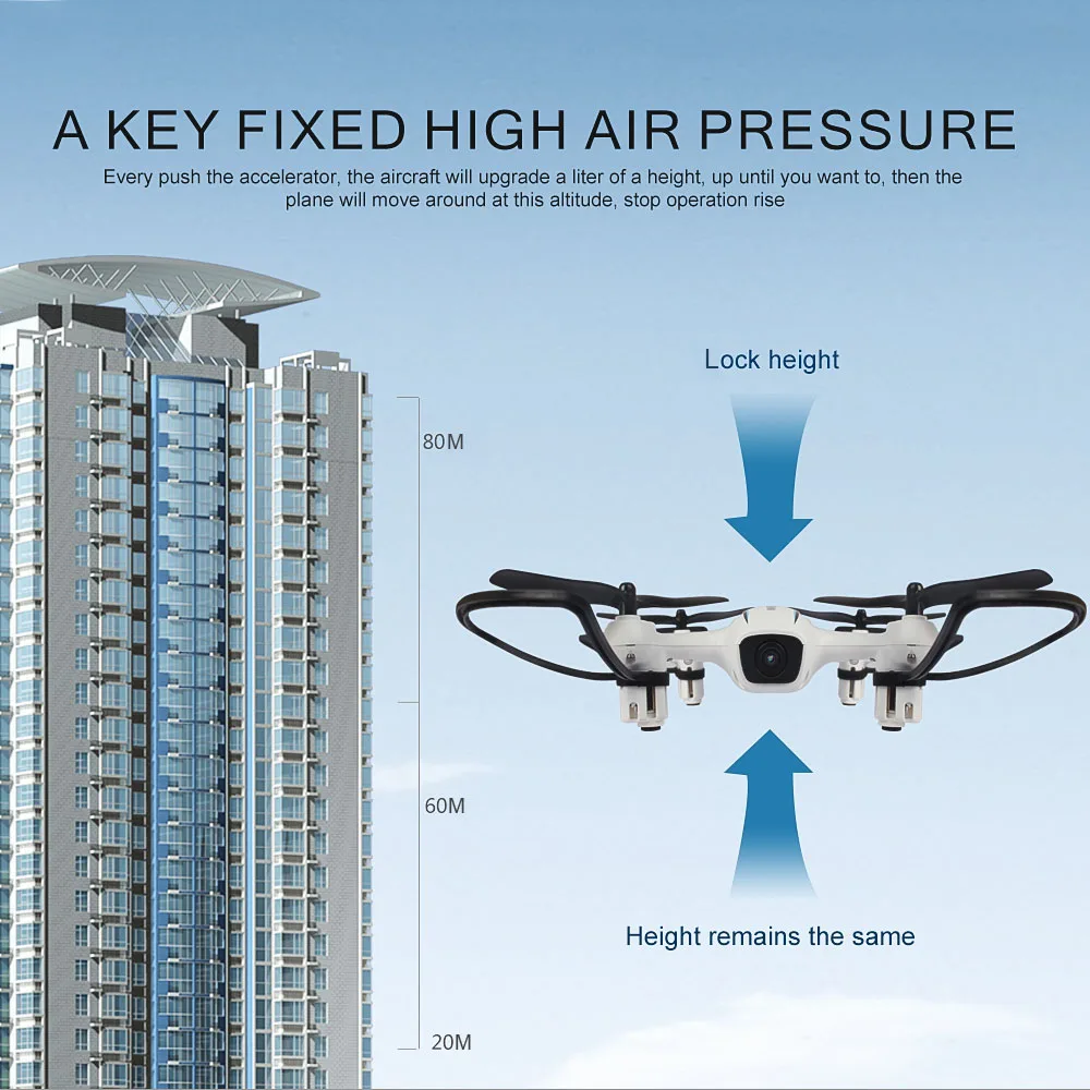 Flytec H816HW 720P 120 Wide Angle Camera Drone Dron Wifi FPV 6-Axis Gyro Altitude Hold Headless RC Quadcopter Drone (3)