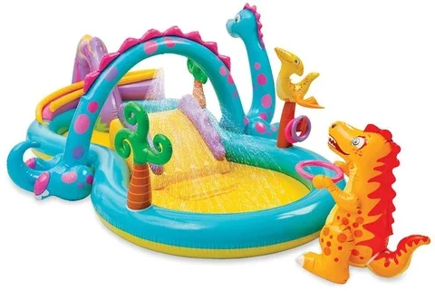 

Intex Mini Water Play Center, Dinoland Style, Easy Set in Garden Indoor Outdoor Swimming Pool -57135