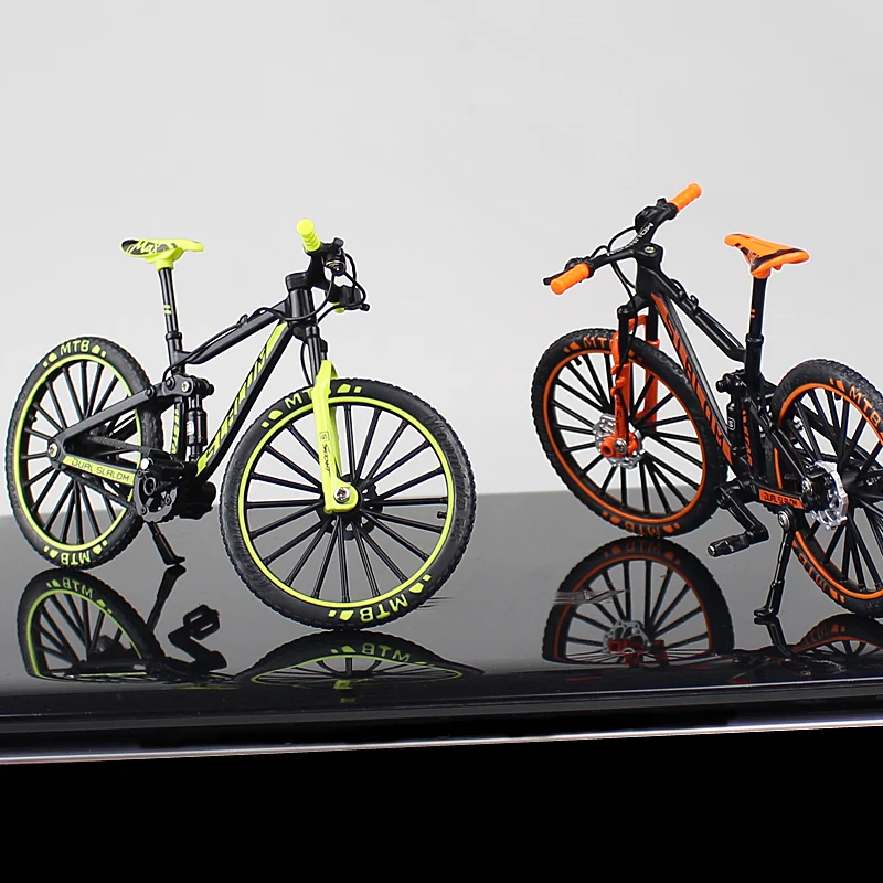 1:10 Scale The New Metal Road Bicycle Model Toys Curved Racing Cycle Cross Mountain Bike Replica Collection Diecast Children Gif