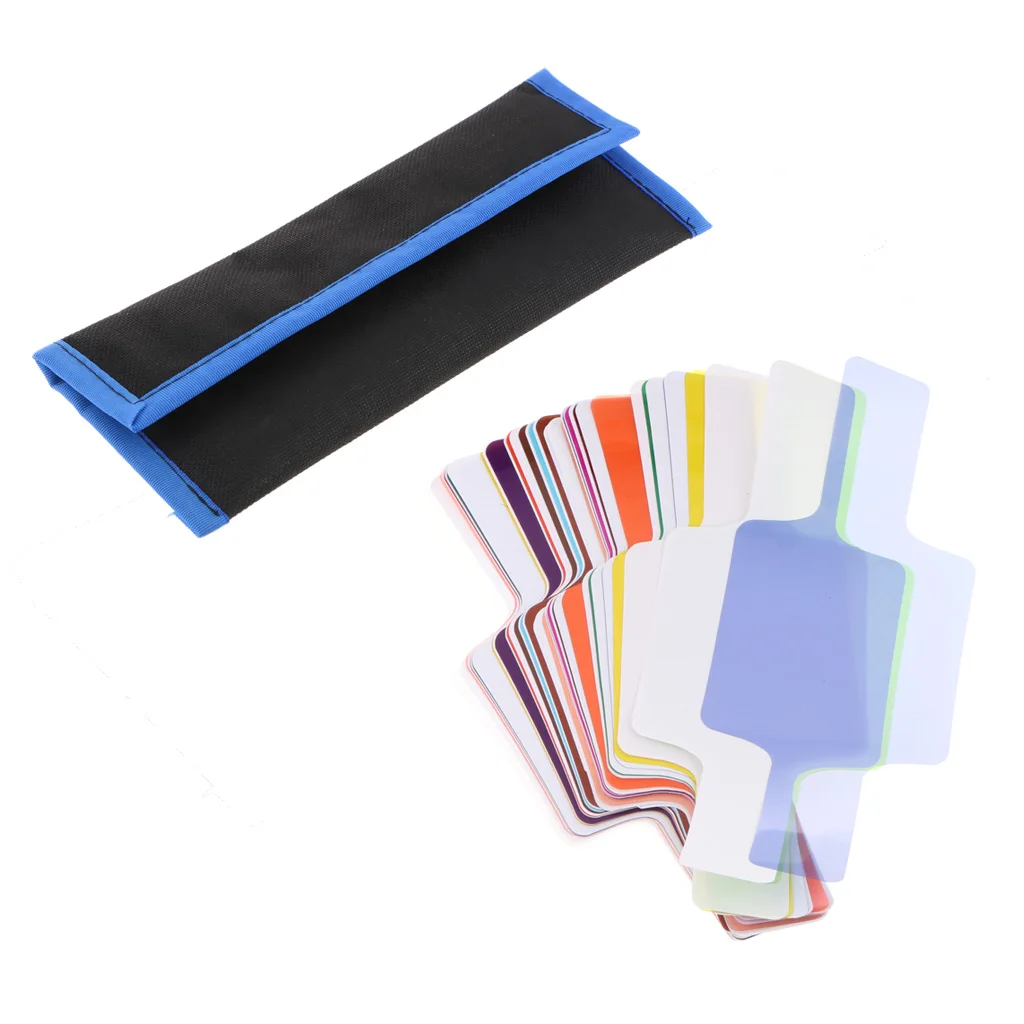 20 цветов флэш-фильтр гелевый Набор для стробоскопического света Фотостудия Speedlite Speedlight