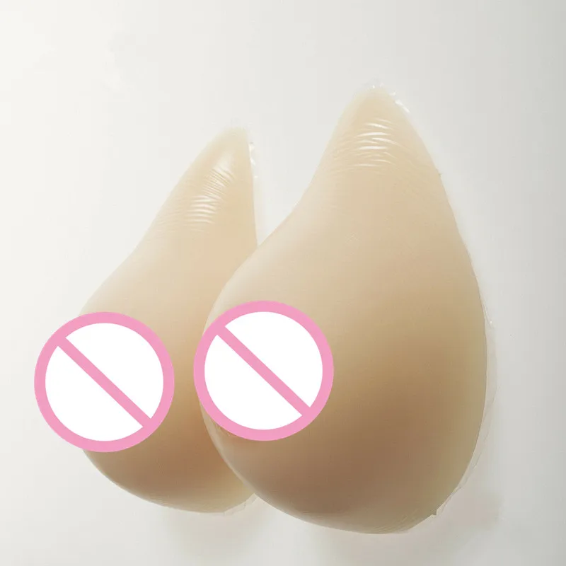 

1400g Silicone Breast Form False E Cup Boobs Prosthesis for Drag Queen for Men Bras for Women Pink