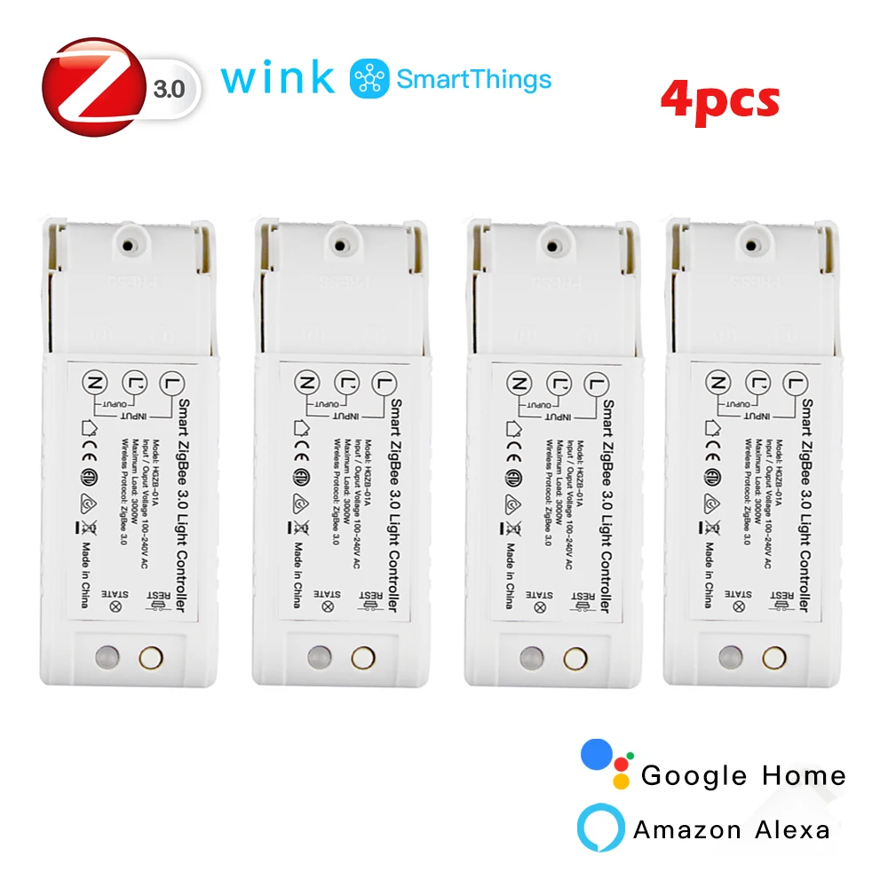Умный светильник ZigBee 3,0 контроллер Диммер DIY домашняя Автоматизация работа с Echo Plus Alexa SmartThings для большинства Zigbee3.0 Hub