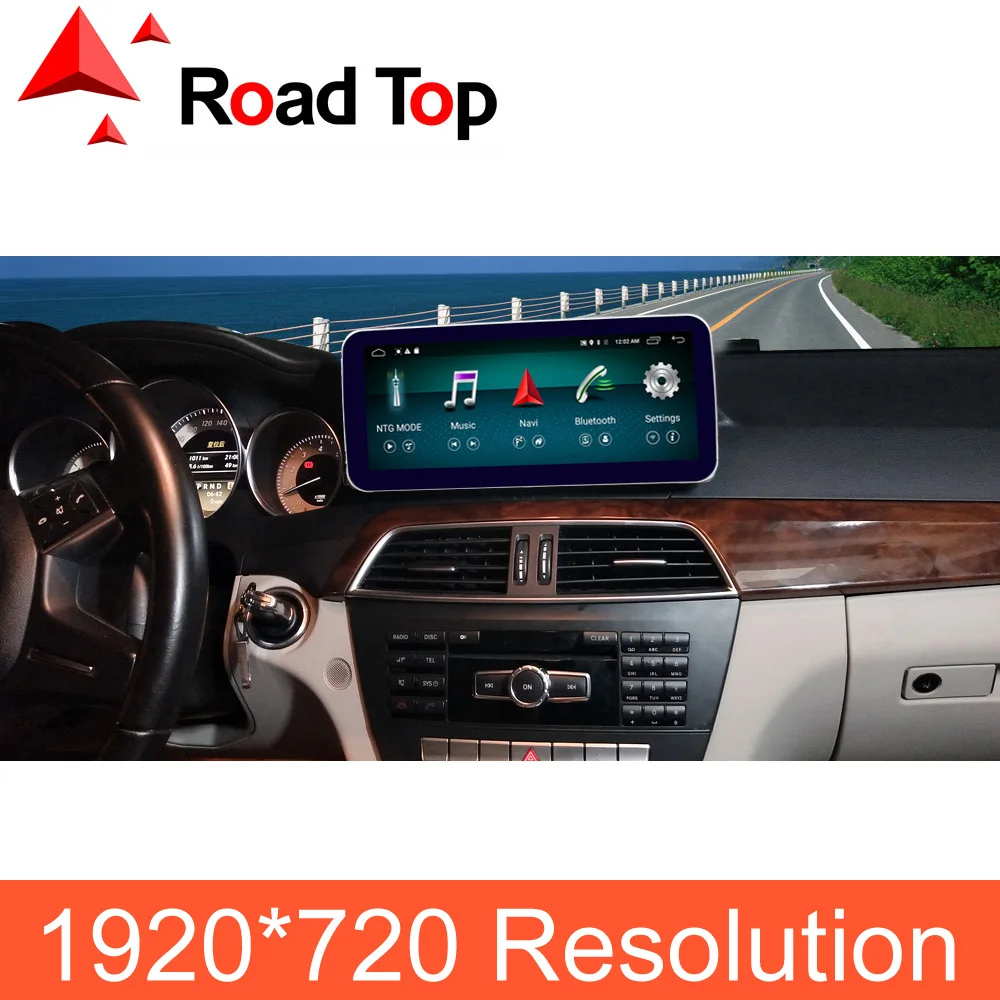 

4G Ram 10.25" Android Display for Mercedes Benz C Class W204 2011-2014, with GPS Navigation Bluetooth Radio Stereo Touch Screen