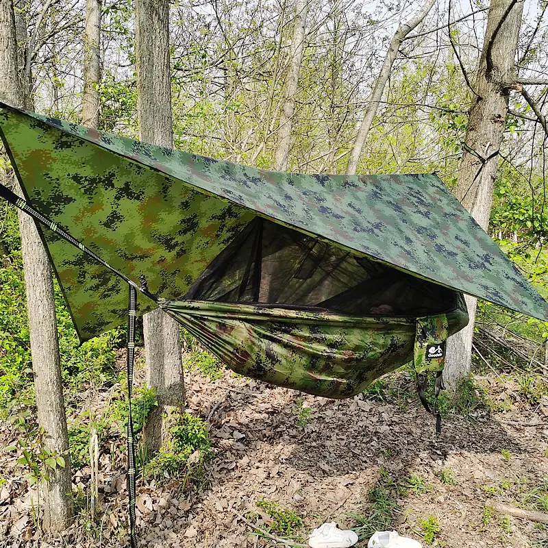 2 PCS Ultralight Mosquito net Parachute Hammock with Anti-mosquito bites for Outdoor Camping Tent Using sleeping Free shipping