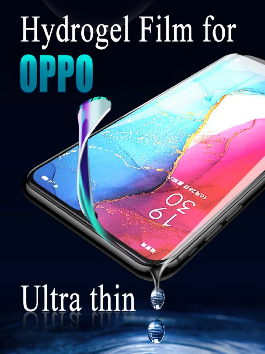 Гидрогелевая пленка Reno 4Z 4SE 2Z ACE Защита экрана для OPPO K7X F11 F7 F1S Realme Q2 Q2i Q XT X2 3 5 Pro V3